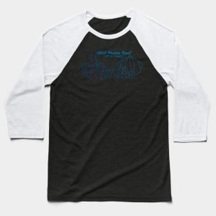 Attitash Trail Map Baseball T-Shirt